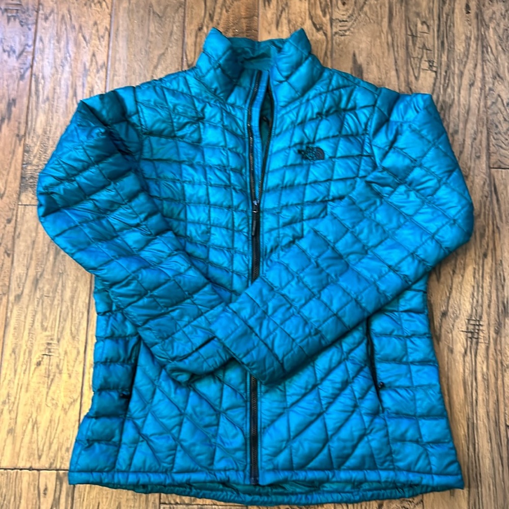 The North Face Thermoball teal jacket size large